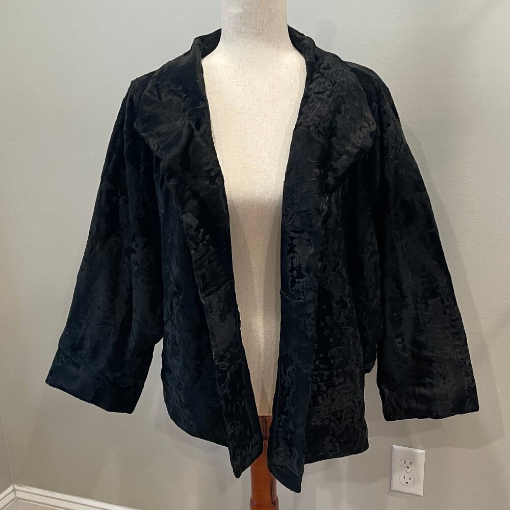Vintage HB New York Black Persian Lamb Fur Coat